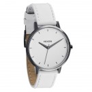 Nixon Womens Watch Kensington Leather Gunmetal White