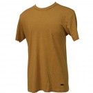 RVCA Mens Shirt Label Tee Golden Brown