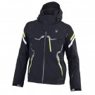 Spyder Mens Ski Jacket Monterosa Black Sharp Lime White