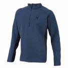 Spyder Mens Sweater Half Zip Mid Weight Core Sweater Denim