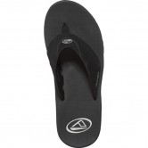 Reef Mens Sandals Fanning Black Silver